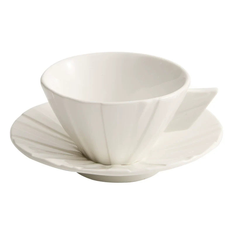 Origami Folded Porcelain Cup Set — Minimalist Tea & Coffee Collection-4