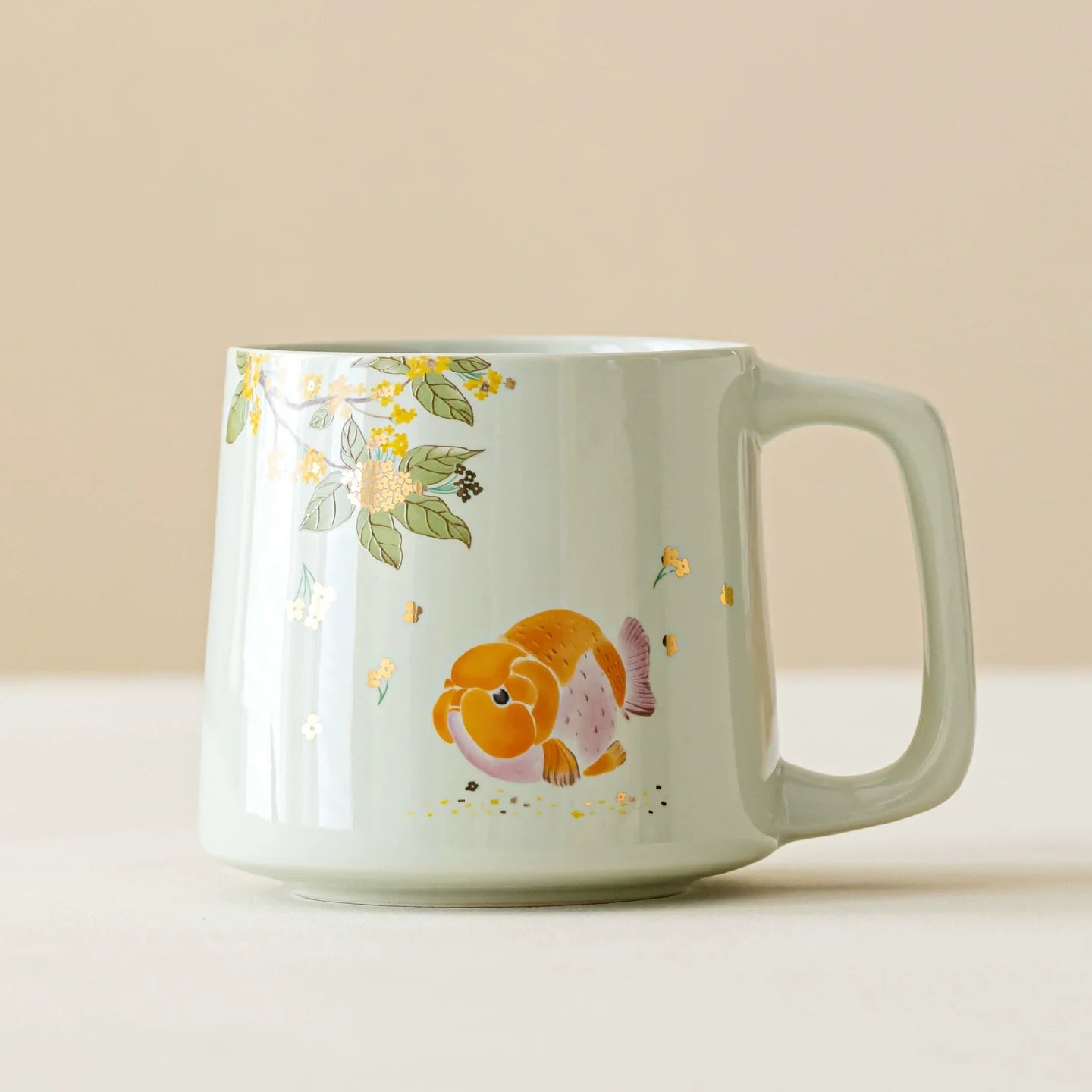 Goldfish Ceramic Mug Series — Gentle Moments, Flowing Warmth-1