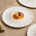 GOSEUNG Petalwave Porcelain Plate — Flowing Relief Fine Dining Collection-0