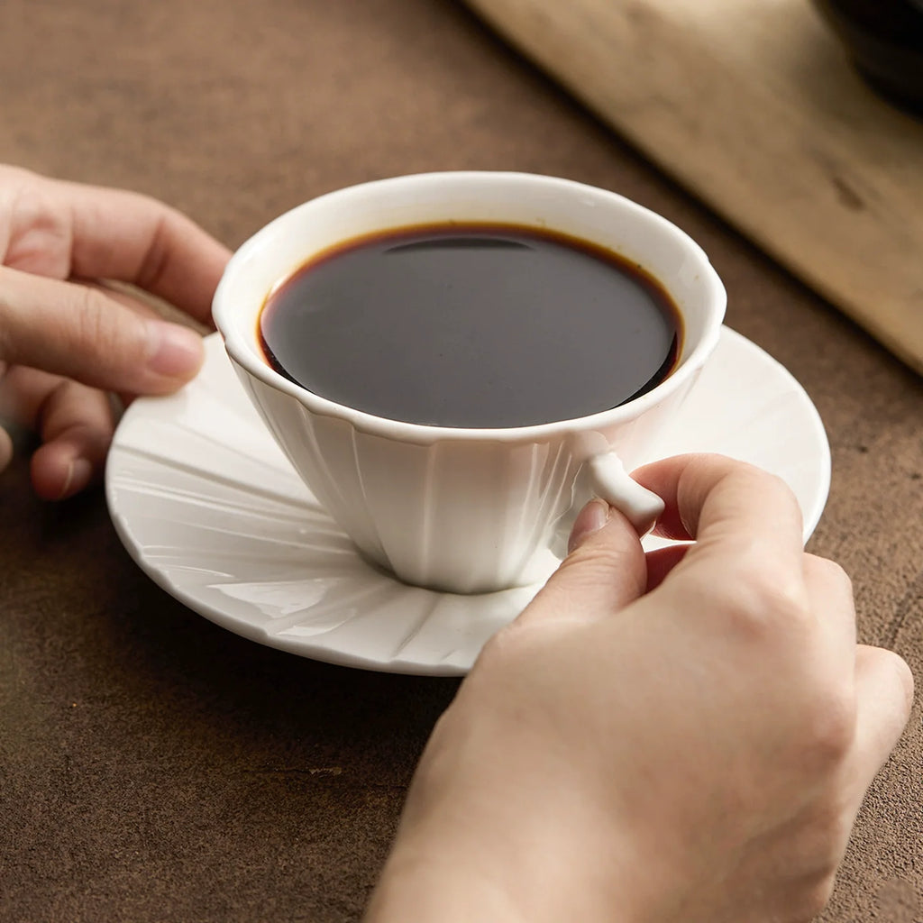Origami Folded Porcelain Cup Set — Minimalist Tea & Coffee Collection-1