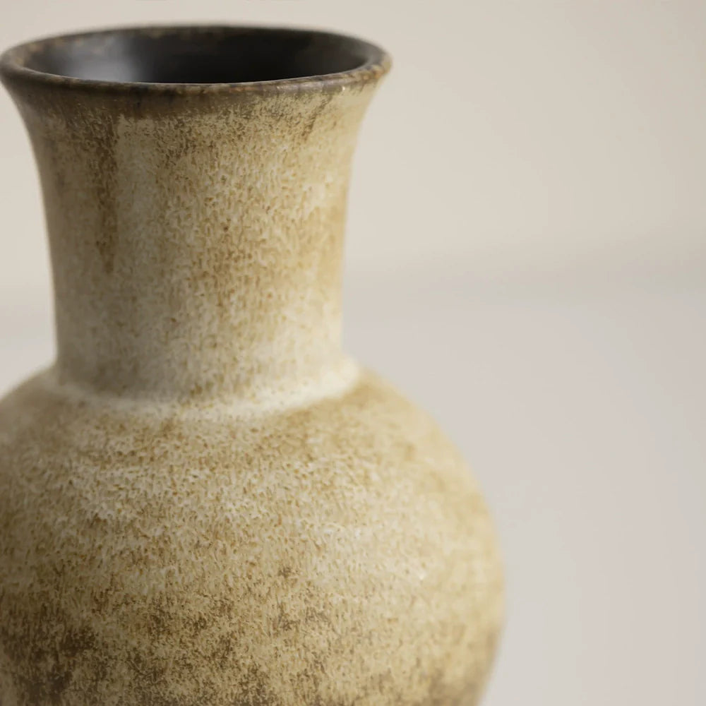 Japanese-Style Kiln-Changed Ceramic Vase – Retro Flower Arrangement Ornament-3